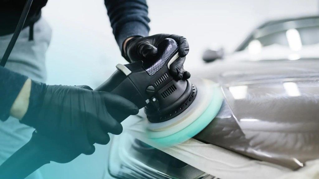 Detailer hand polishing paint with a dual-action buffer